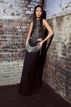 LE ALBA FRINGE TOP AND SKIRT