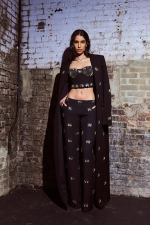 HELIOCENTRIC COAT, TOP AND SKIRT