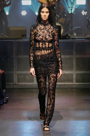 DENTELLE NOIR DRESS AND PANTS