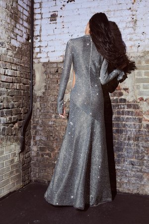 RADIEUX DECO SILVER DRESS