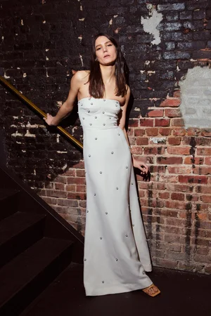 MINI PEARL MEDALLION DRESS