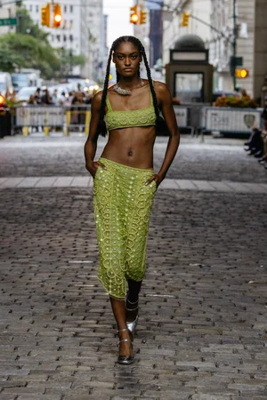 NEO-CLASSICAL NETTING TOP + SKIRT