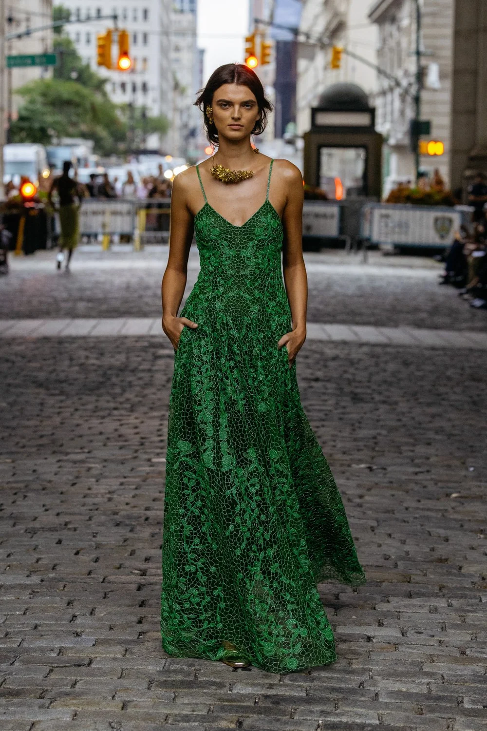 BOXWOOD ROSEBUD LACE DRESS  CUCCULELLI SHAHEEN
