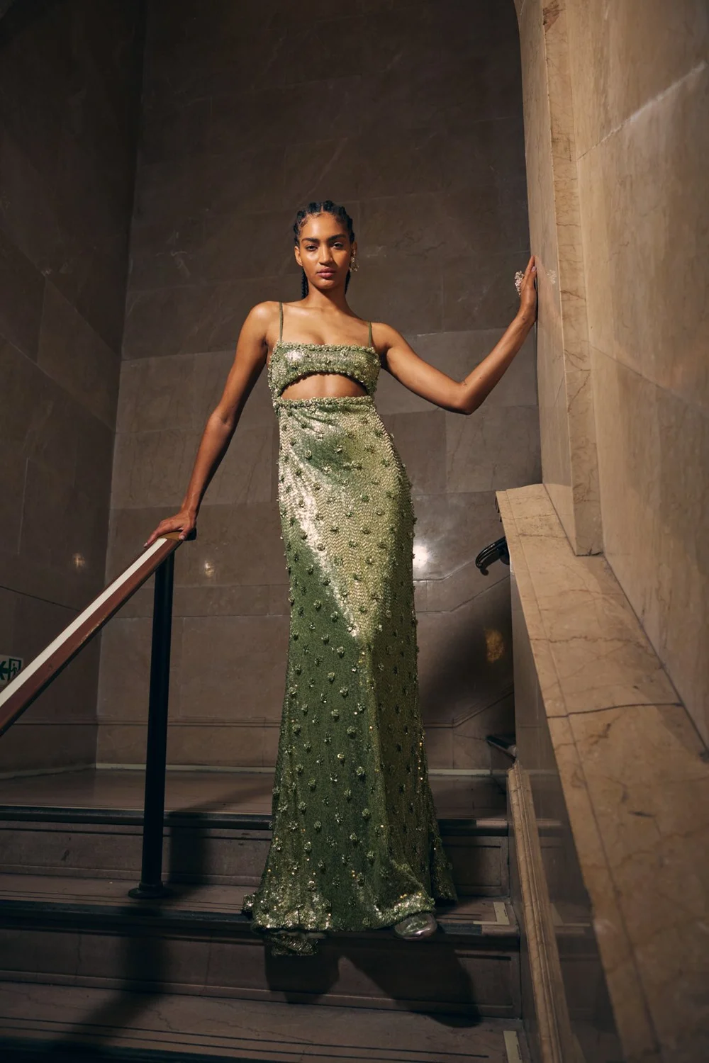 dur doux sequins rosette dress JADE METAL ROSETTE DRESS — CUCCULELLI SHAHEEN