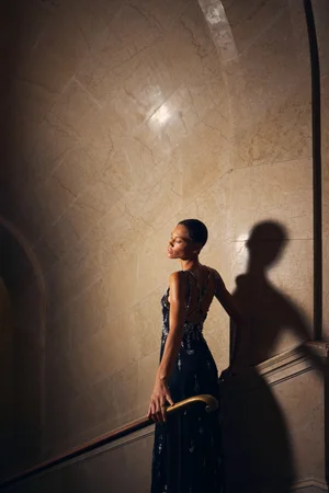 DECO MEDALLION DRESS