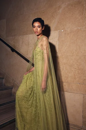CRYSTAL NETTING DRESS