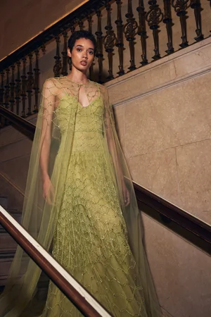 CRYSTAL NETTING DRESS