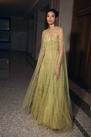 CRYSTAL NETTING DRESS