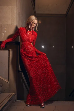 NEO-CLASSICAL NETTING DRESS
