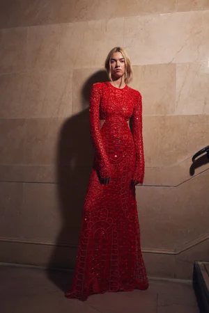 NEO-CLASSICAL NETTING DRESS