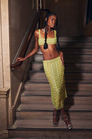 NEO-CLASSICAL NETTING TOP + SKIRT