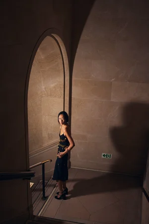 GILDED LEAVES DRESS
