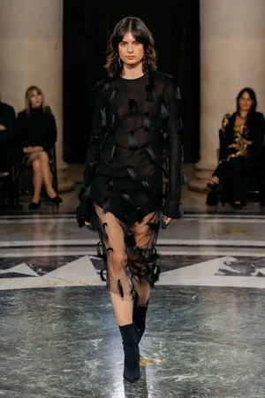 FEATHER FRINGE DRESS