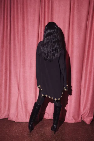 CABOCHON MEDALLION SHIRT DRESS