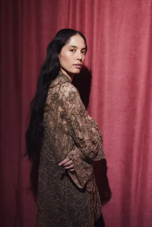 DENTELLE SHIRT DRESS