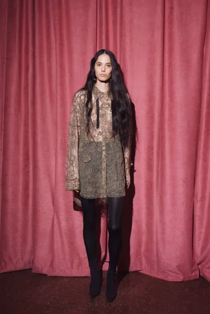 DENTELLE SHIRT DRESS