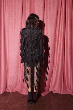 FEATHER FRINGE DRESS