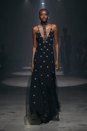 ELIZANTYNE MEDALLION NOIR DRESS