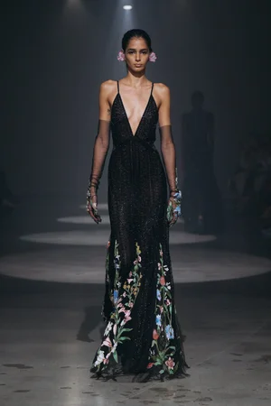 DENTELLE MULTI NOIR DRESS