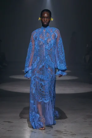 REVÉ CAPED DRESS
