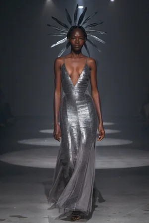 MOLTEN PAILLETTES DRESS