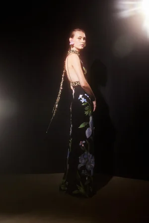 DENTELLE MULTI gown and halter