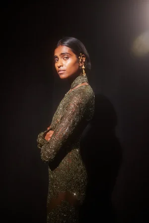 GEO DENTELLE DRESS