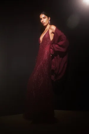 CRYSTAL GRID DRESS AND JACKET