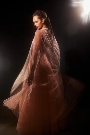 ELIZANTYNE MEDALLION DRESS AND CAPE
