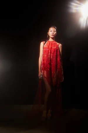 REVÉ CAPED DRESS