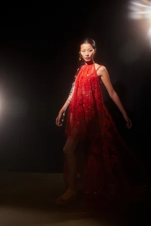 REVÉ CAPED DRESS