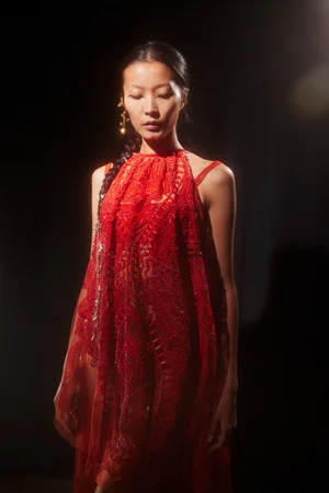 REVÉ CAPED DRESS