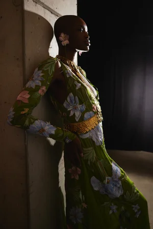 DENTELLE MULTI MAXI DRESS