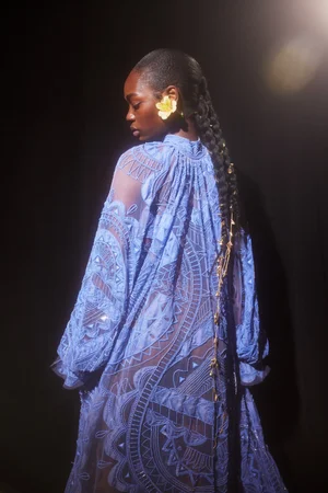 REVÉ CAPED DRESS
