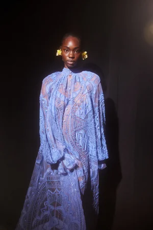 REVÉ CAPED DRESS
