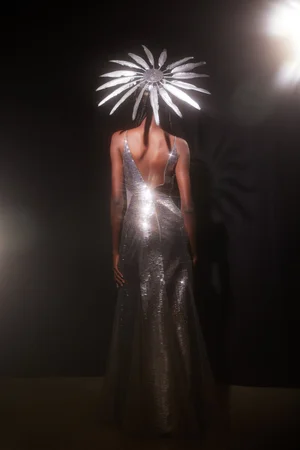 MOLTEN PAILLETTES DRESS