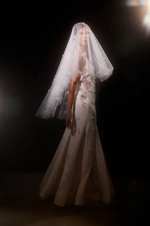 LILY OF THE VALLEY HYALUS DRESS AND VEIL