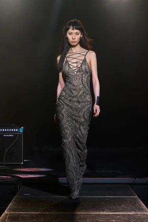 SILVER SWIRLS DRESS