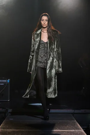CHRYSALIS MINI DRESS AND VELVET COAT
