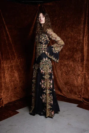 MEMENTO FIORI SLEEVED DRESS