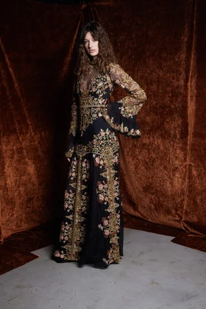 MEMENTO FIORI SLEEVED DRESS