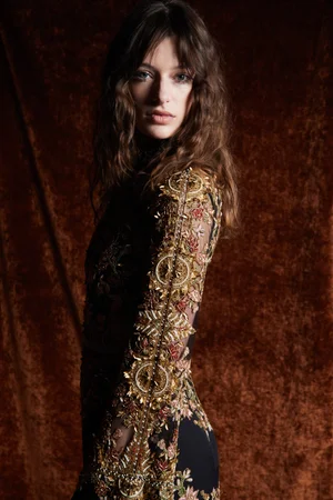 MEMENTO FIORI SLEEVED DRESS