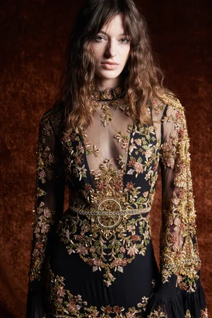 MEMENTO FIORI SLEEVED DRESS