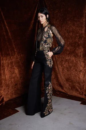 MEMENTO FIORI VEST AND TROUSER