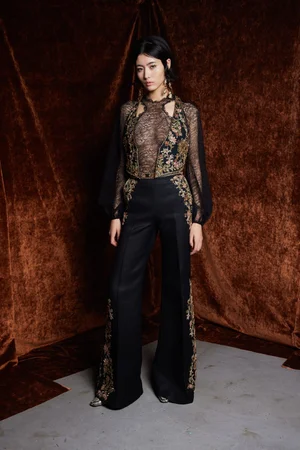 MEMENTO FIORI VEST AND TROUSER