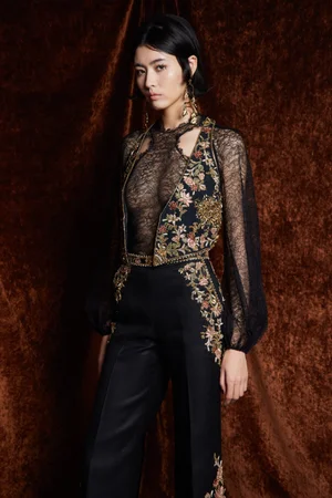 MEMENTO FIORI VEST AND TROUSER