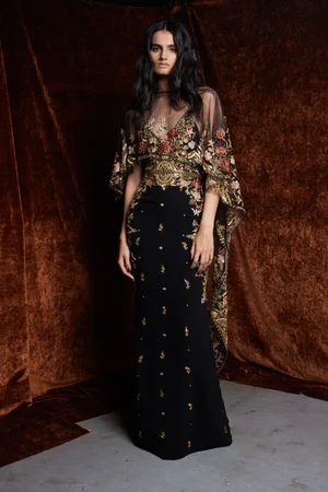 MEMENTO FIORI DRESS AND CAPE