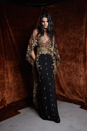MEMENTO FIORI DRESS AND CAPE