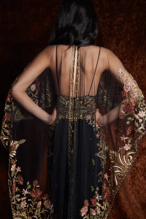 MEMENTO FIORI DRESS AND CAPE