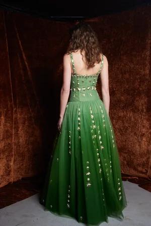 DEGRADÉ PENDANT MEDALLION JADE DRESS